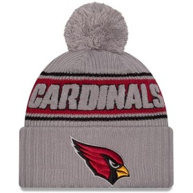 New Era NFL Gorro con pompón Sideline 2024 Fútbol Americano Logotipo del Equipo Beanie Gorro de Invierno Gris