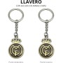 ZONREX Llavero Metálico de Lujo Real Madrid CF | Llavero Edición Aficionado | Diseño Elegante en Dorado con Emblema Real Madrid