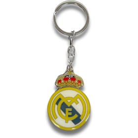 ZONREX Llavero Real Madrid con Escudo a Color y Detalle en Relieve | Diseño Exclusivo con Doble Cara | Acabado Metálico Duradero