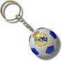 ZONREX Llavero de Balón Real Madrid | Diseño Exclusivo en Blanco y Azul con Escudo del Real Madrid | Accesorio para Aficionados