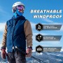 ROCKBROS Pasamontañas Anti Viento Transpirable para Deportes al Aire Libre Bicicleta Motocicleta Snowboard Esquí Ciclismo para