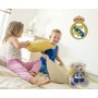 Real Madrid, Peluche Osito con Bufanda, Producto Oficial Real Madrid, Dimensión 20 cm, Color Marrón (CyP Brands)