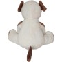 CyP Brands- Real Madrid- Muñeco de Peluche, Perro 25 cm, Color Blanco, Producto Oficial