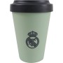 CyP Brands- Real Madrid, Vaso, Vaso para llevar, Take Away, Vaso con Tapa, Color Verde, Producto Oficial