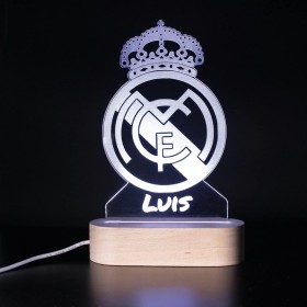 Regalos Madrid Barcelona - Futbol Lampara Personalizada - Dia del padre Regalo navidad reyes Comunion Cumpleaños Niño