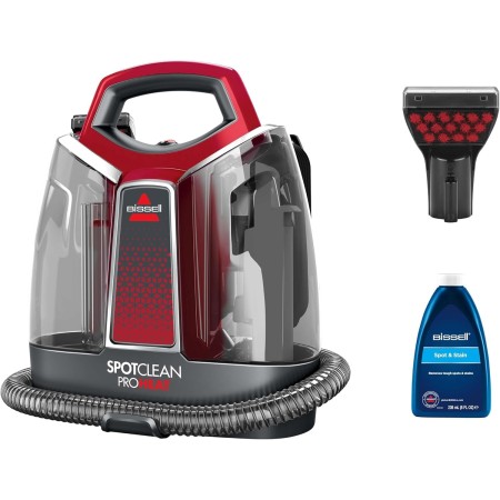 BISSELL SpotClean ProHeat, Aspiradora de Agua Tapiceria, Lava Aspiradora con Tecnología HeatWave, Limpiador de Liquidos para