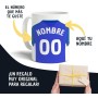 Taza Personalizada con nombre de Fútbol Madrid. Tazas de Desayuno personalizada. Regalo Original para Aficionados del Futbol.