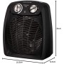 Taurus Tropicano 2400 Calefactor, termoventilador, 2 potencias de calor + ventilador, 2400W, asa de transporte, termostato