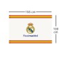 Bandera Oficial del R Madrid Equipo de Fútbol España, Equipación Oficial Fútbol Madrid, Bandera del Madrid, Bandera de Fútbol