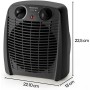 Taurus Tropicano 2400 Calefactor, termoventilador, 2 potencias de calor + ventilador, 2400W, asa de transporte, termostato