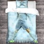 Ronaldo 3D Juego De Cama con De Microfibra, Calidad Celestial, Moderno, Funda Nórdica con Funda De Almohada, 3 Piezas para Niños