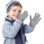 TAGVO 3 Pares de Guantes de Invierno para Niños, Guantes de Punto Calientes, Guantes Elásticos para Niños y Niñas, Guantes con