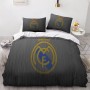 Shaari Real Madrid Fundas Nórdicas Cama 90 de 3 Piezas - Fundas Poliéster Nórdico 150x200cm con 2 Fundas de Almohada 50x75cm