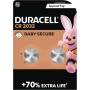 DURACELL CR2032 Pilas de botón de litio 3 V (pack de 2) - Hasta un 70 % extra duración - Tecnología Baby Secure - Recomendadas