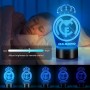 HooJtny Madrid Lámpara 3D Regalos, Madrid Fútbol Lámpara, 16 Colores de Iluminacion y Mando a Distancia, Regalos para niños