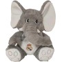 CyP Brands- Real Madrid- Muñeco de Peluche, Elefante. 25 cm, Color Gris, Producto Oficial