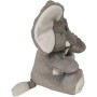 CyP Brands- Real Madrid- Muñeco de Peluche, Elefante. 25 cm, Color Gris, Producto Oficial