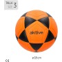 AKTIVE Balón de fútbol Sala PVC, 230-250 Gramos, D18 cm, Talla 3, Color Naranja y Negro, Resistente y Duradero, Óptimo para