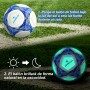 JONRRYIN Balón de Fútbol Iluminado, Fútbol de Entrenamiento Tamaño 5, Balón de Fútbol Fluorescente para Entrenamiento y Juegos