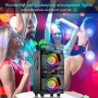 Altavoz Bluetooth,60W Altavoz Portatil Potente, Altavoz Inalámbrico Luces Coloridas,Altavoces Portátil Potente,Apoya Micro SD