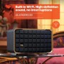 JBL Authentics 300, altavoz inteligente portátil, con tecnología Bluetooth, WiFi integrado y asistente de voz, en negro