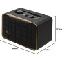 JBL Authentics 300, altavoz inteligente portátil, con tecnología Bluetooth, WiFi integrado y asistente de voz, en negro