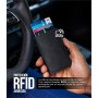 Tarjetero RFID de Cuero para Hombre con Sistema GripLock® y Bloqueo Antirrobo NFC – Cartera Porta Tarjetas Automática Pop-Up,