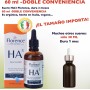 60ml. Bio Sérum Facial con Triple Ácido Hialurónico Puro, Agentes Antiarrugas, Antiojeras, Antiedad. Serum vitamina c para la