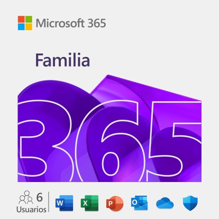 Microsoft 365 Familia | Suscripción de 12 meses | Hasta 6 personas | Word, Excel, PowerPoint | Hasta 6TB de Almacenamiento