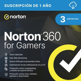 Norton 360 for Gamers 2025 |Antivirus 3 Dispositivos| 1 año| Descarga digital