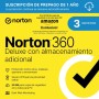 Norton 360 Deluxe 2025 |Antivirus 2+1 Dispositivos|15 meses con renovación automática| Descarga digital