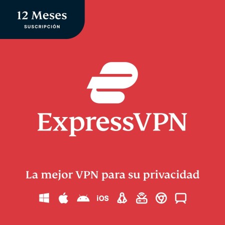 ExpressVPN, 12 meses, Compatible con todos los dispositivos, Código digital