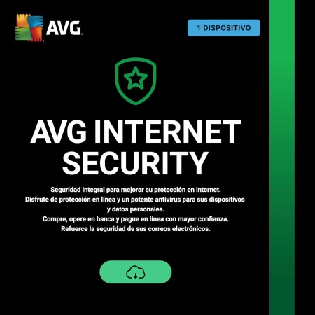 AVG Internet Security 2024 - Protección antivirus | 1 Dispositivo | 1 Año | PC | Código de activación PC enviado por email