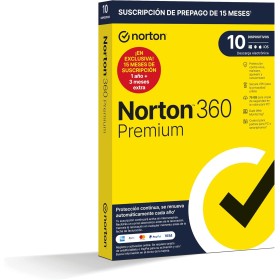 Norton 360 Premium 2024 - Antivirus software para 10 Dispositivos 15 meses de suscripción - Secure VPN y Gestor de contraseñas -