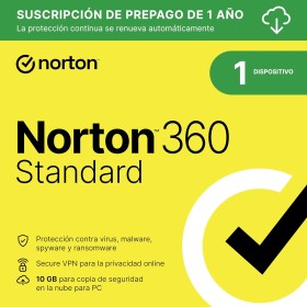 Norton 360 Estándar 2025|Antivirus 1 Dispositivo|1 año con renovación automática| Descarga digital