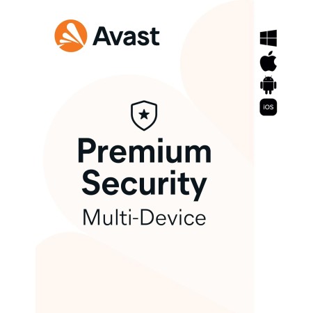 Avast Premium Security 2025, Multidispositivos, 10 dispositivos , 1 Año, Protección antivirus, PC/Mac/Android/iOS