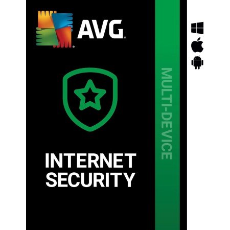 AVG Internet Security 2025 | Multidispositivos | 10 dispositivos | 1 Año | Protección antivirus | PC/Mac/Android