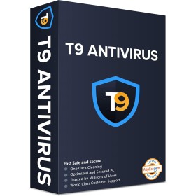 T9 Antivirus Software para Windows-1 PC, 1 año|Protección en tiempo real |Protección contra exploits y malware |Protección USB