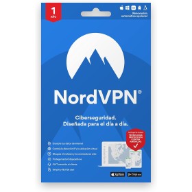 NordVPN Estándar - 1 año de VPN y software de ciberseguridad - Bloquea malware, enlaces y anuncios maliciosos, protege tu