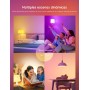 Govee Bombilla LED E27 Inteligentes WiFi y Bluetooth, Funciona con Alexa Google Assistant, 800LM, 16 Millones de Colores DIY