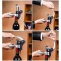 Cooko Abridor de Vino, Abrebotellas Sacacorchos, Set de Accesorios para Vino, 9 Piezas con Caja Regalo