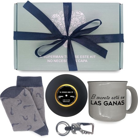 Regalos Originales para Hombre, Inmejorable Regalo Hombre Cumpleaños con Calcetines Hombre Divertidos, Taza de Cafe Inspiradora,