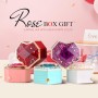 GOICC Rosa Eterna Natural Preservada San Valentin Regalos Originales con Collar para Mujer Novia Caja Regalo Aniversario para