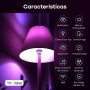 Linkind Matter Smart RGBTW Bombilla, WiFi LED E27, Bombilla Multicolor RGB/RGBTW 1800K-6500K, Compatible con Alexa Google Home,