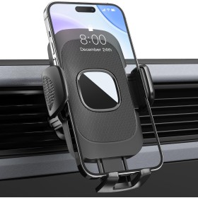 Estralia Soporte Movil Coche, Soporte Auto Móvil con Ventilación Aire, Porta Movil Coche Rotación 360 ​​​​°, Gancho Ultra