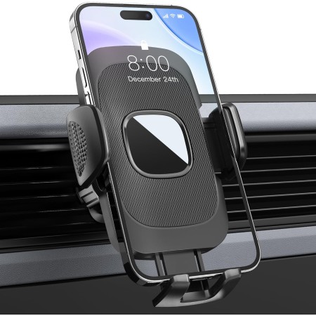 Estralia Soporte Movil Coche, Soporte Auto Móvil con Ventilación Aire, Porta Movil Coche Rotación 360 ​​​​°, Gancho Ultra