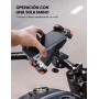 Lamicall Soporte Móvil Bicicleta, Soporte Móvil Moto - 360°Rotación, Liberación con un Botón, Soporte Teléfono Bici para iPhone