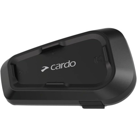 Cardo Spirit Motocicleta 2 Vías Bluetooth Sistema intercomunicador, Negro, Individual