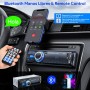 Radio Coche Bluetooth 5.0 Manos Libres, Chismos Autoradio Coche Bluetooth Pantalla1 DIN FM Radio soporta MP3/AUX/Control