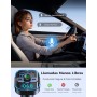 Glangeh 2024 Transmisor FM Bluetooth Coche 5.3PD 36W + QC 18W, 2 en 1 Micrófonos DualesReceptor Bluetooth y Cargador Rápido, Kit